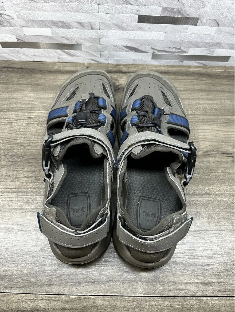 Teva Men's Omnium 2 Sandals, Gray/Blue US Size 10 (Style #1019180)